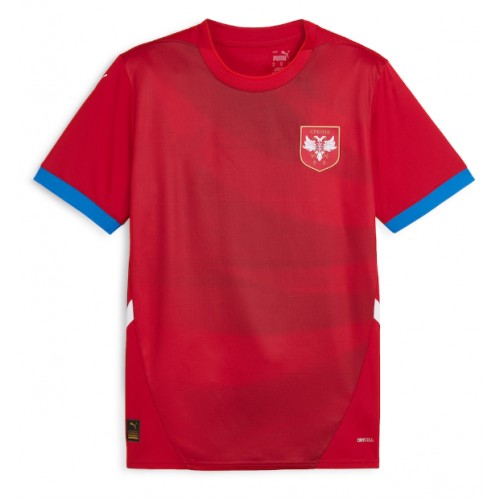 Serbien Hjemmebanetrøje EM 2024 Kortærmet